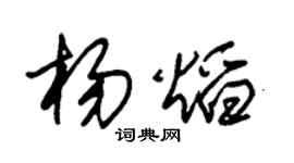 朱錫榮楊焰草書個性簽名怎么寫