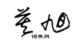 朱錫榮莫旭草書個性簽名怎么寫