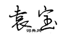 曾慶福袁寶行書個性簽名怎么寫