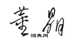 駱恆光董晶草書個性簽名怎么寫