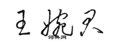 駱恆光王婉君草書個性簽名怎么寫