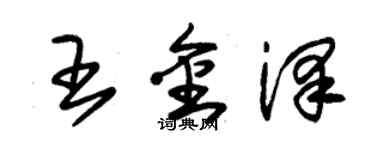 朱錫榮王金澤草書個性簽名怎么寫