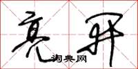 王冬齡亮開草書怎么寫