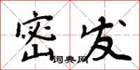 周炳元密發楷書怎么寫