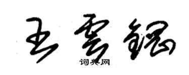 朱錫榮王雲鋼草書個性簽名怎么寫