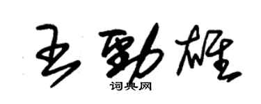 朱錫榮王勁雄草書個性簽名怎么寫