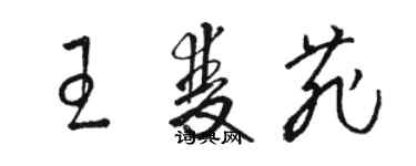 駱恆光王雙菲草書個性簽名怎么寫