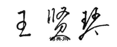 駱恆光王賢琴草書個性簽名怎么寫