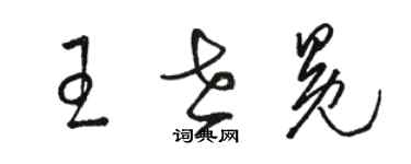 駱恆光王世冕草書個性簽名怎么寫