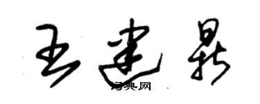 朱錫榮王建鼎草書個性簽名怎么寫