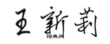 駱恆光王新莉行書個性簽名怎么寫