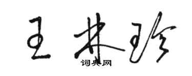 駱恆光王林珍草書個性簽名怎么寫