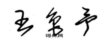 朱錫榮王魯予草書個性簽名怎么寫