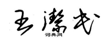 朱錫榮王潔民草書個性簽名怎么寫