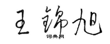 駱恆光王錦旭草書個性簽名怎么寫