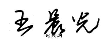 朱錫榮王晨光草書個性簽名怎么寫