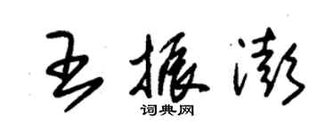 朱錫榮王振澎草書個性簽名怎么寫