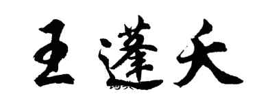 胡問遂王蓬夭行書個性簽名怎么寫