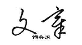 駱恆光文章草書個性簽名怎么寫