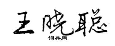 曾慶福王曉聰行書個性簽名怎么寫