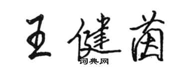 駱恆光王健茵行書個性簽名怎么寫