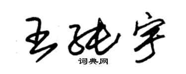 朱錫榮王純宇草書個性簽名怎么寫