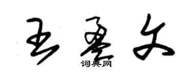 朱錫榮王盈文草書個性簽名怎么寫