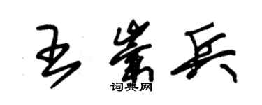 朱錫榮王崇兵草書個性簽名怎么寫