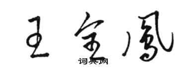 駱恆光王全鳳草書個性簽名怎么寫