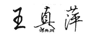 駱恆光王真萍行書個性簽名怎么寫