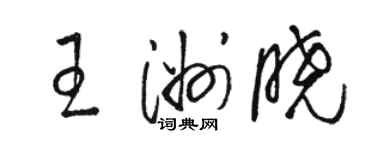 駱恆光王洲曉草書個性簽名怎么寫