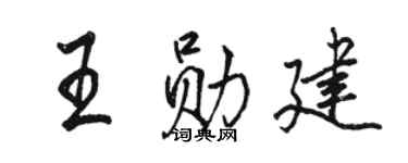 駱恆光王勛建行書個性簽名怎么寫