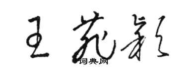 駱恆光王菲穎草書個性簽名怎么寫