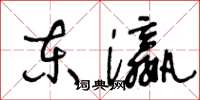 王冬齡東瀛草書怎么寫