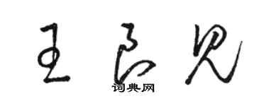 駱恆光王良見草書個性簽名怎么寫