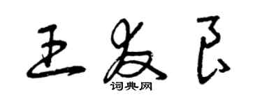 曾慶福王友良草書個性簽名怎么寫