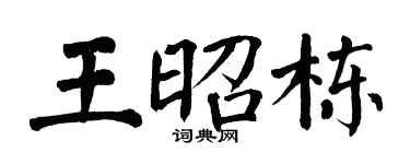 翁闓運王昭棟楷書個性簽名怎么寫