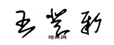 朱錫榮王登新草書個性簽名怎么寫