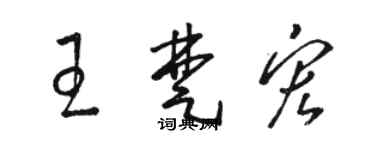 駱恆光王楚宏草書個性簽名怎么寫