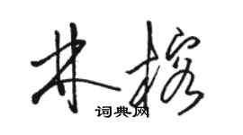 駱恆光林榕草書個性簽名怎么寫