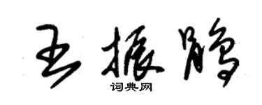 朱錫榮王振鵑草書個性簽名怎么寫