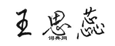 駱恆光王思蕊行書個性簽名怎么寫