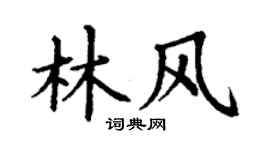 丁謙林風楷書個性簽名怎么寫