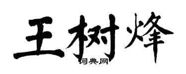 翁闓運王樹烽楷書個性簽名怎么寫