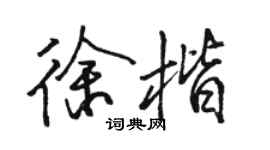 駱恆光徐楷行書個性簽名怎么寫