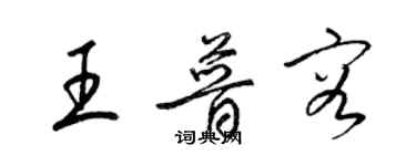 梁錦英王普容草書個性簽名怎么寫