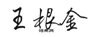 駱恆光王根金行書個性簽名怎么寫