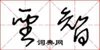 王冬齡聖智草書怎么寫