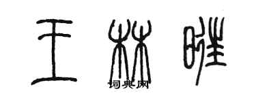 陳墨王林旺篆書個性簽名怎么寫