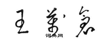 駱恆光王萬倉草書個性簽名怎么寫